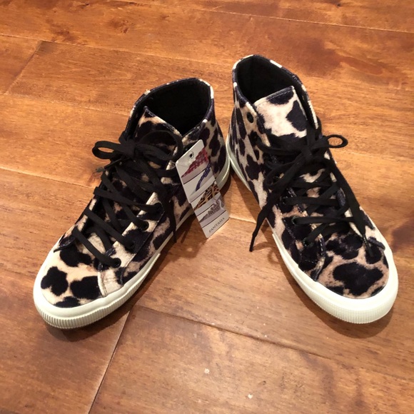 superga velvet sneakers leopard